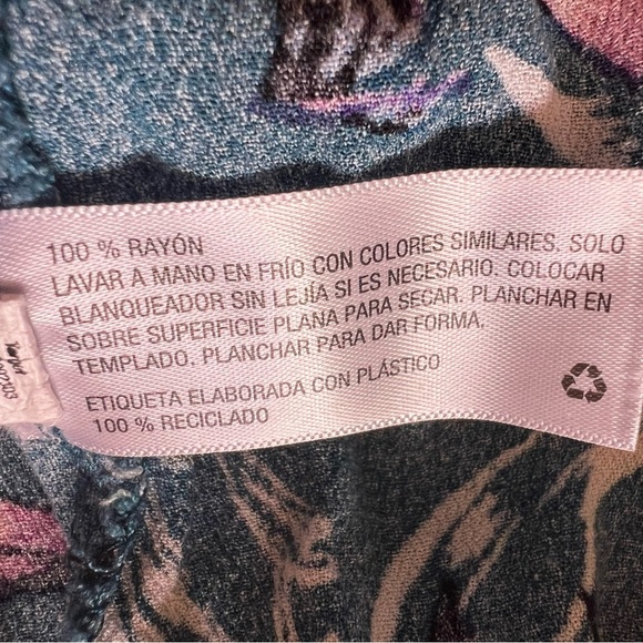 Xhilaration Floral Shoulder Off Dress, Size M Open , Tie One Button Summer Beach - Picture 14 of 16